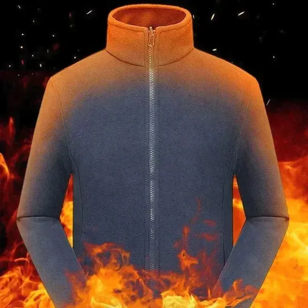 ourhomemarketTM-Men's Double Layer Fleece Hooded Jacket (Fashion is with you wherever and whenever you want)