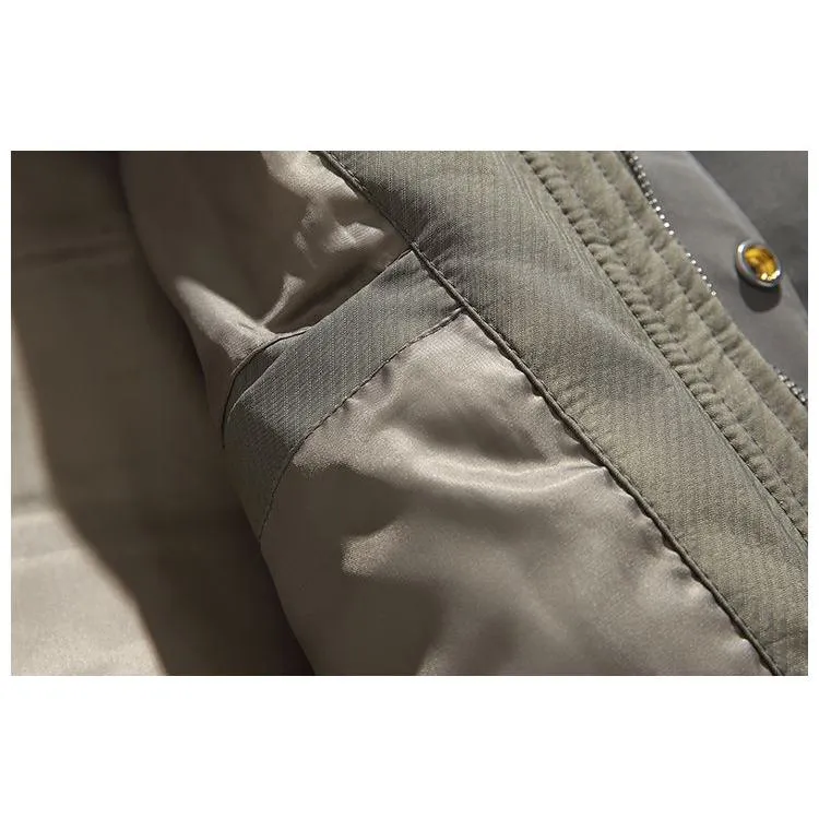 Outdoor Loose Fit Thickened Bomber Puffer Jacket