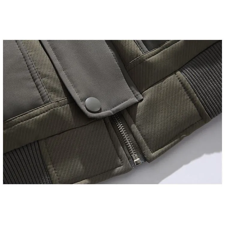 Outdoor Loose Fit Thickened Bomber Puffer Jacket