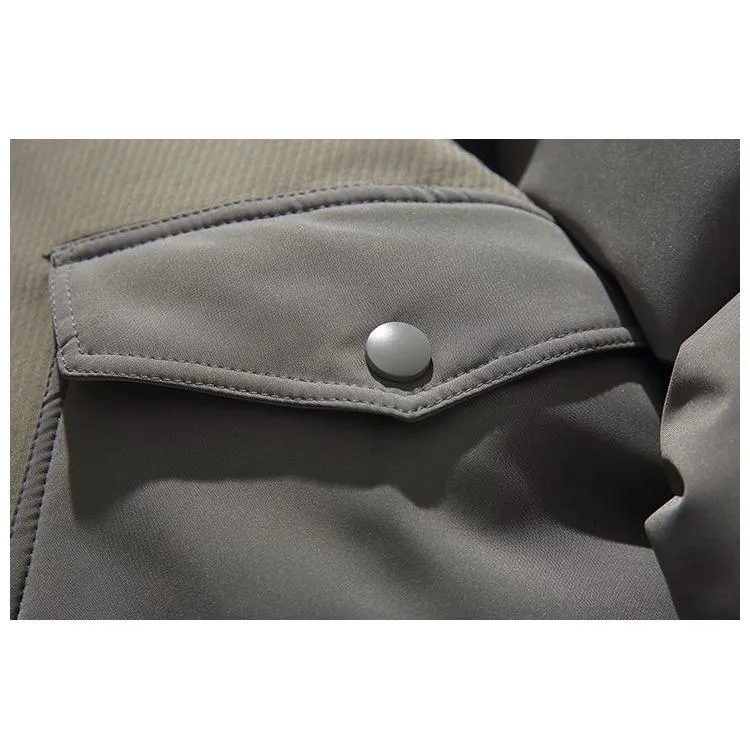 Outdoor Loose Fit Thickened Bomber Puffer Jacket