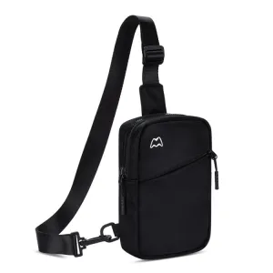 Outdoor Sports Chest Bag Lightweight Cell Phone Crossbody Packs(Black)
