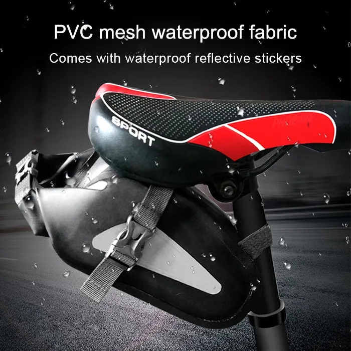 Outdoor Waterproof Multi-functional PVC Bag Tool Bag for Bicycle(Red)