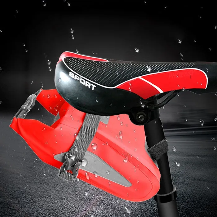 Outdoor Waterproof Multi-functional PVC Bag Tool Bag for Bicycle(Red)