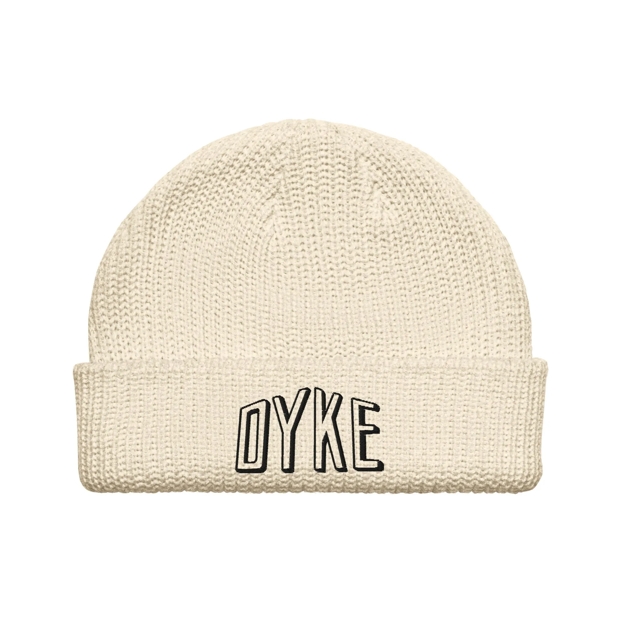 Outline Dyke Embroidered Fisherman Beanie