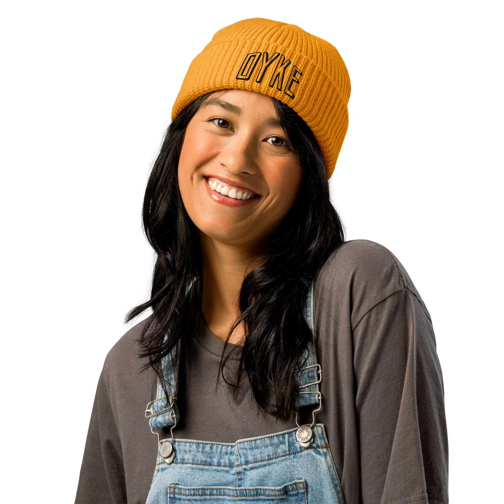 Outline Dyke Embroidered Fisherman Beanie