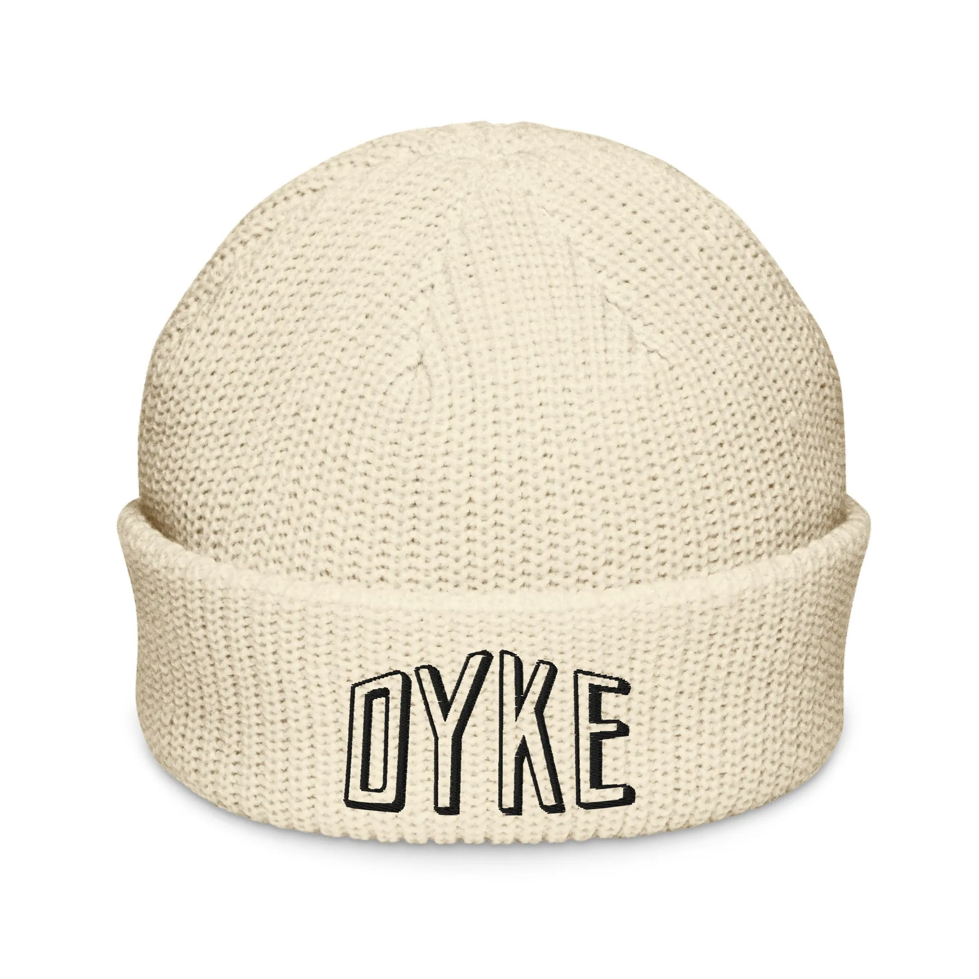 Outline Dyke Embroidered Fisherman Beanie