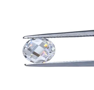 Oval Rose Cut Moissanite Stones