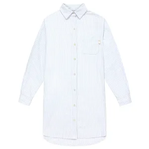 Oxford Stripe Dress Blue
