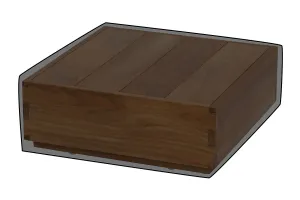 Pacific 22.5 Teak Outdoor End Table WeatherMAX Outdoor Weather Cover