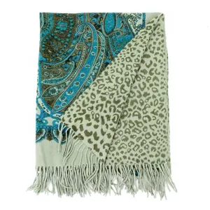 Paisley Animal Print Reversible Wrap