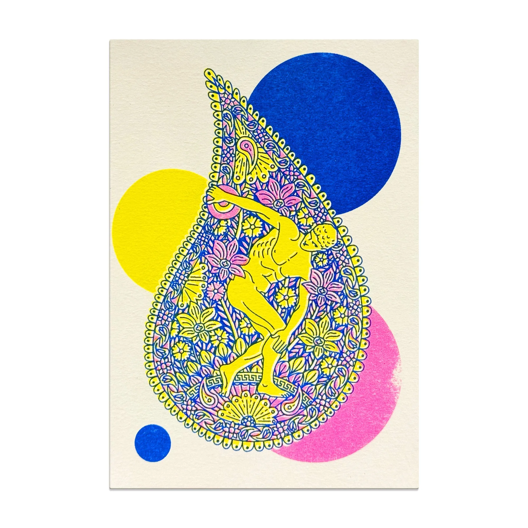 Paisley Gods Risograph Greetings Card