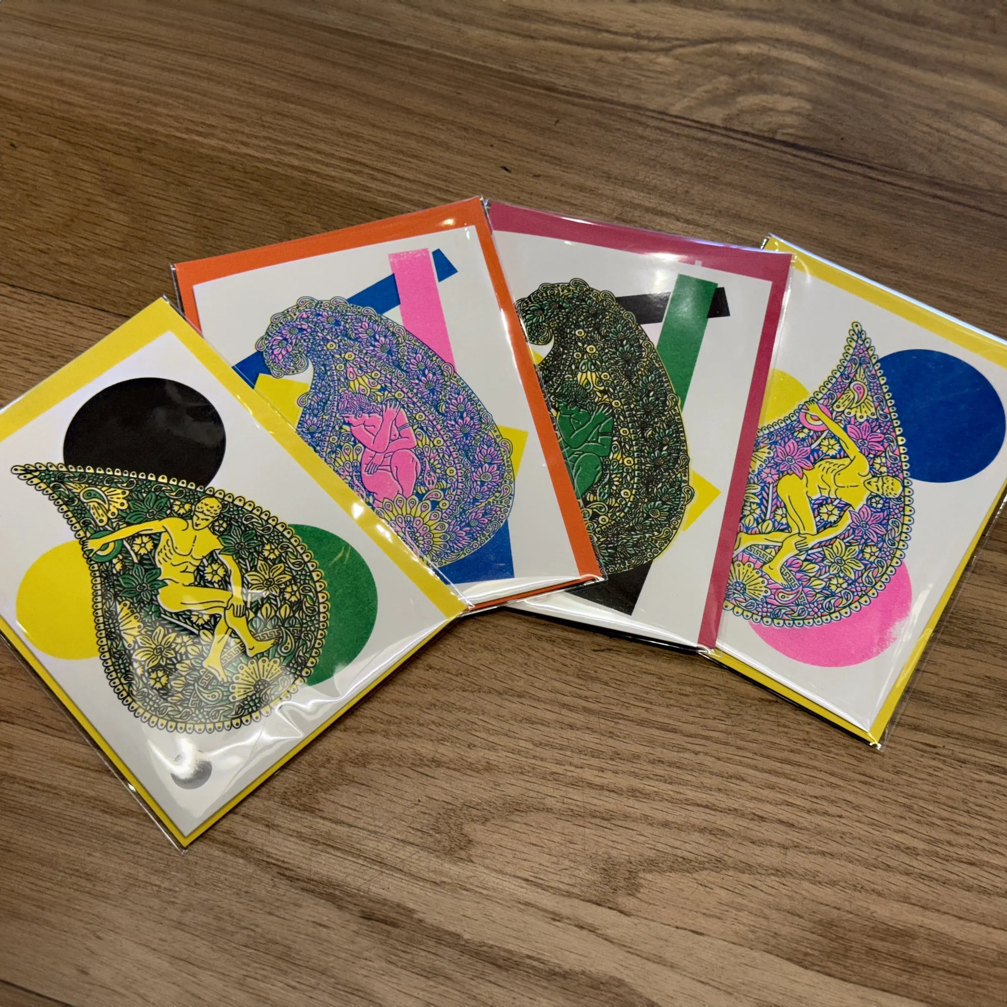 Paisley Gods Risograph Greetings Card
