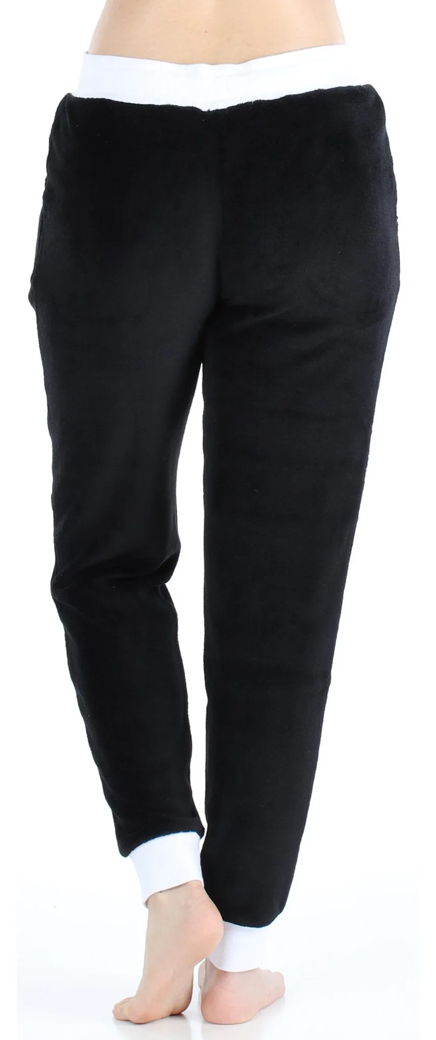 PajamaMania Women's Plush Fleece Lounge Pajama Pants with Pockets