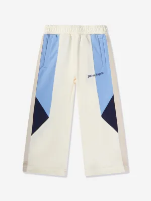 Palm Angels Boys Colourblock Track Pants in White