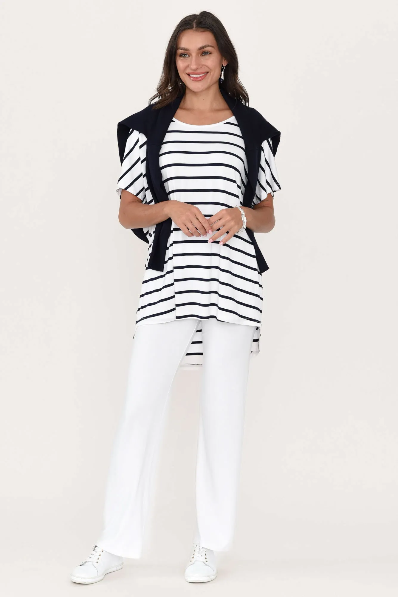 Pamela White Bamboo Pants