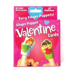 Paper House Valentine Cards Set 28pk Fairy Finger Puppet