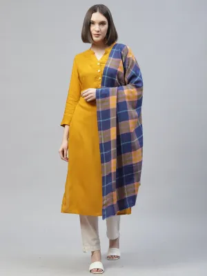 Pashmina Shawl Handwoven Plaid Checks Shawl