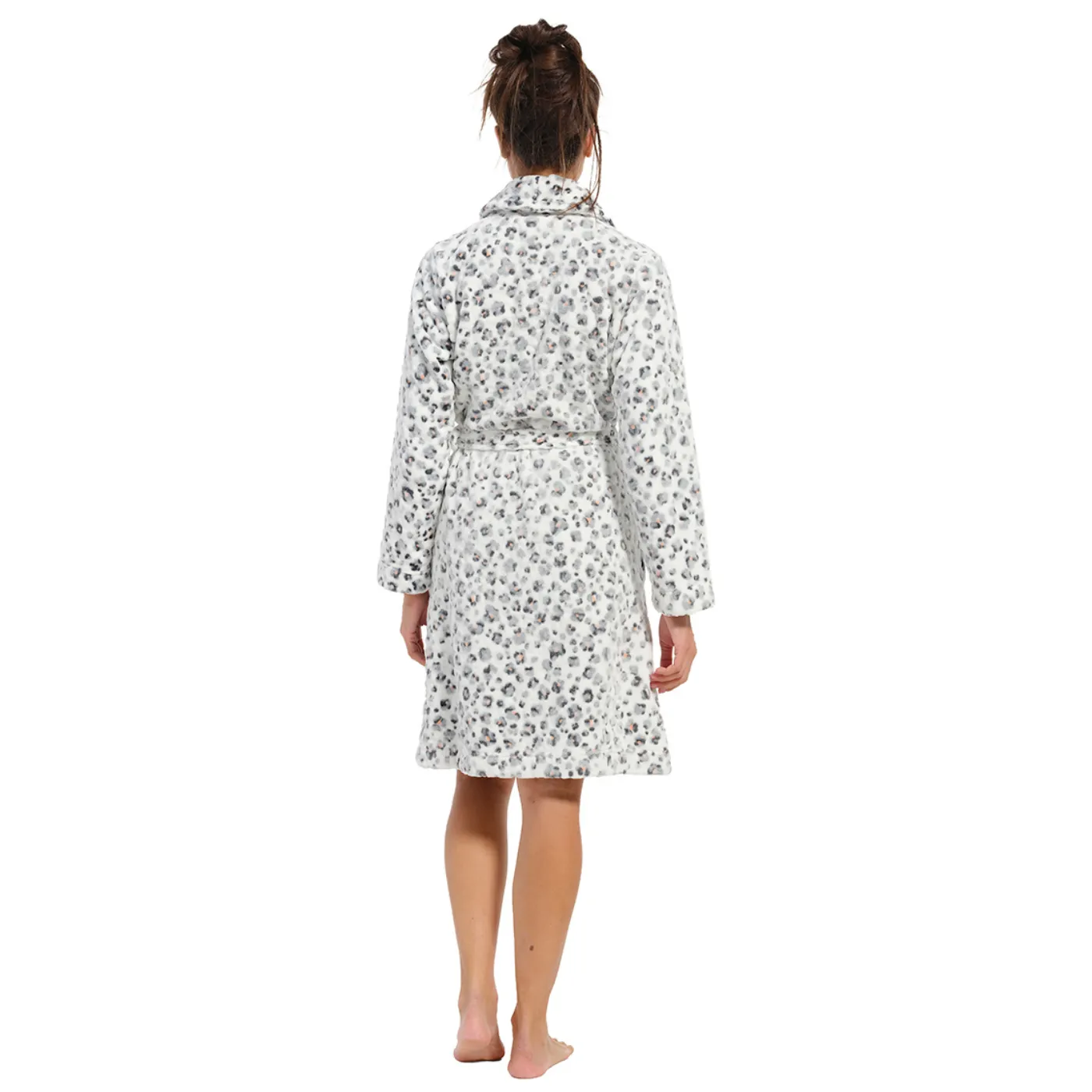 Pastunette Morning Gown | Snow Animal Print