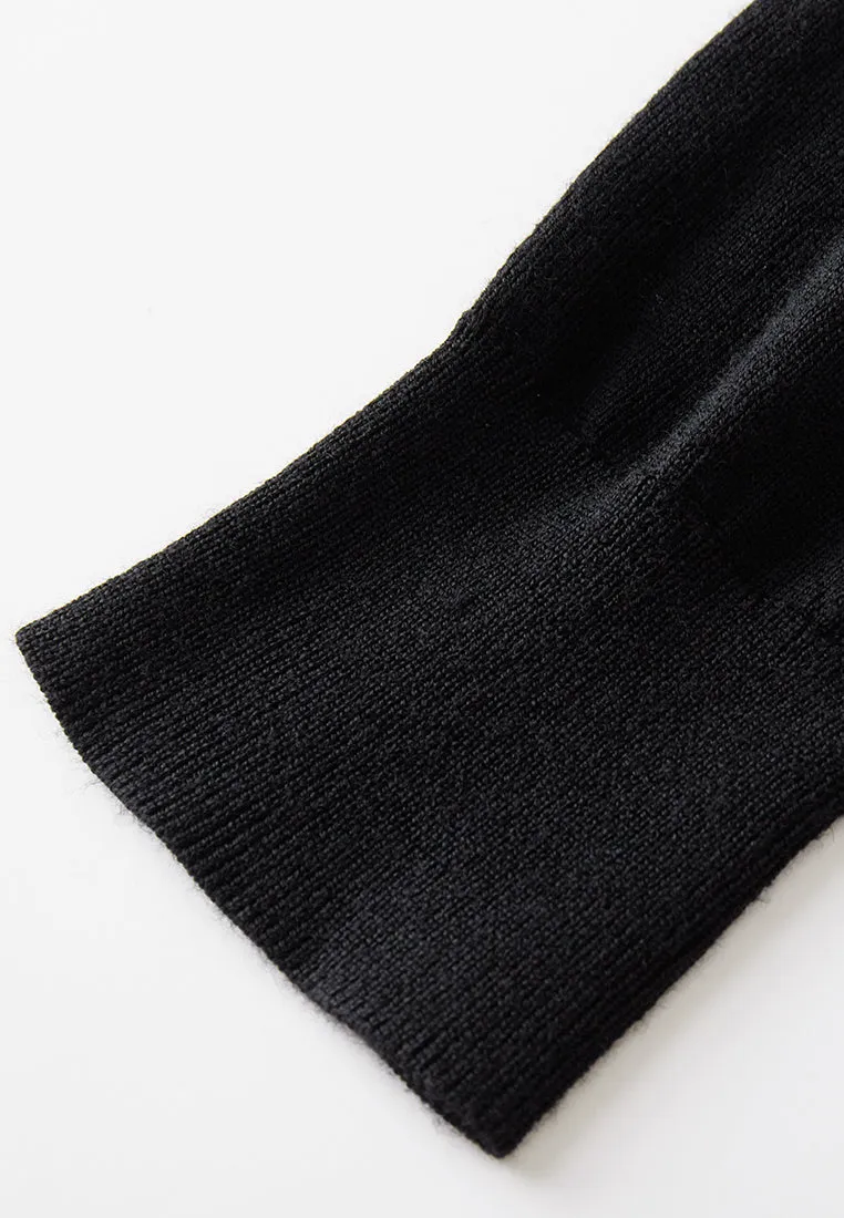 Patchwork-detail Turtle Neck Pullover