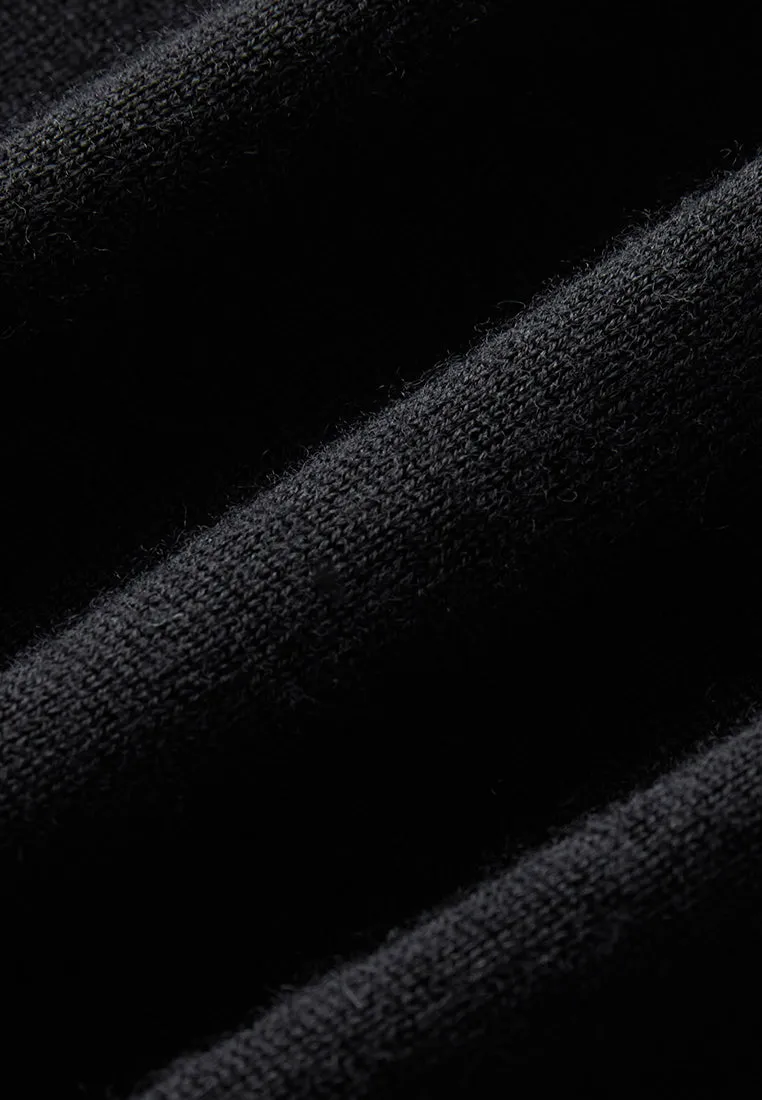 Patchwork-detail Turtle Neck Pullover
