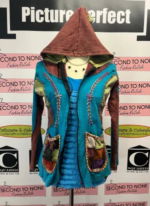 Patchwork Quirky Hoodie (Size S/M)