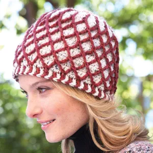 Patons Crochet Lattice Hat