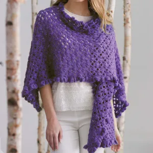 Patons Crochet Ruffle Edge Wrap