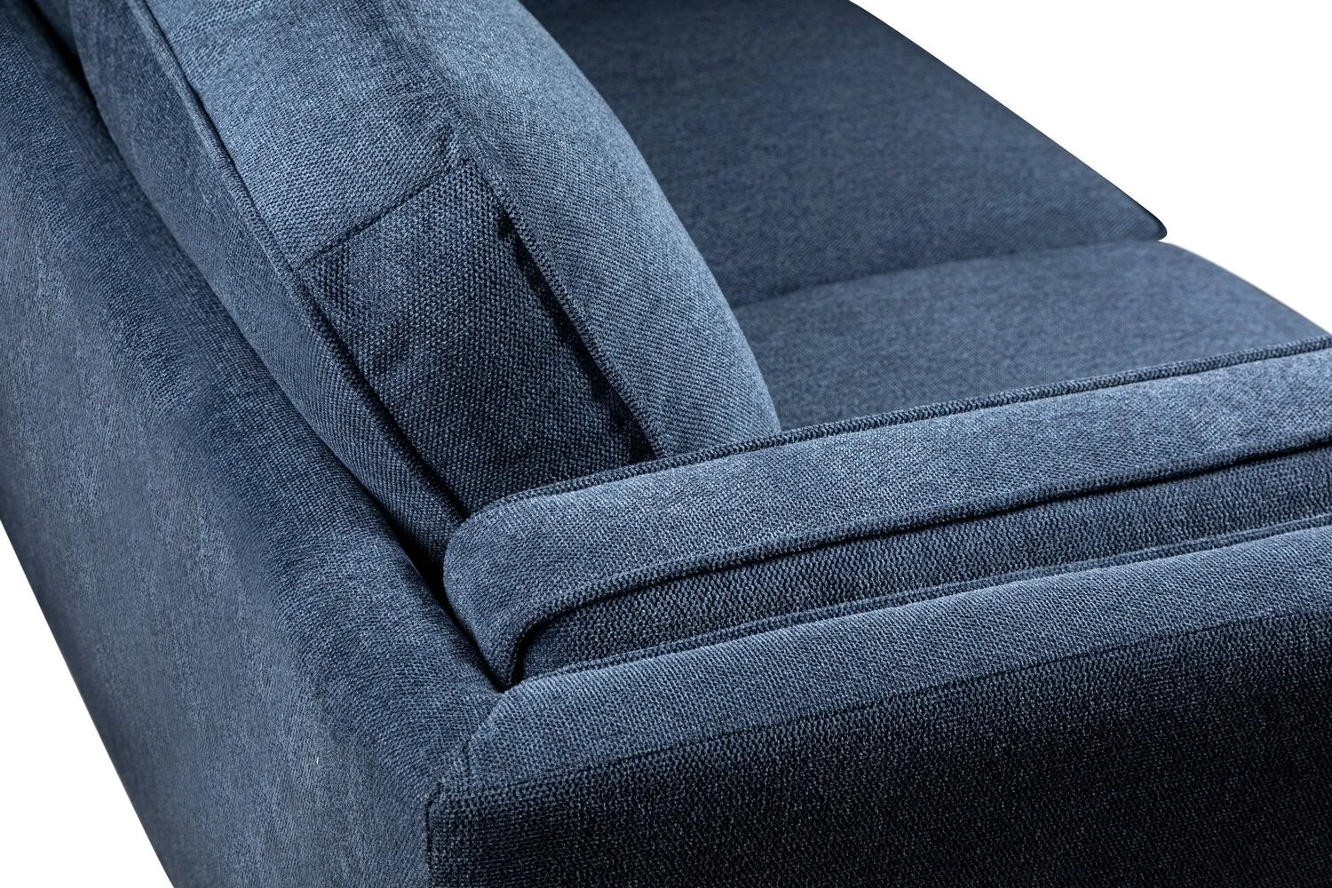 Patrice Linen-Look Sofa - Blue