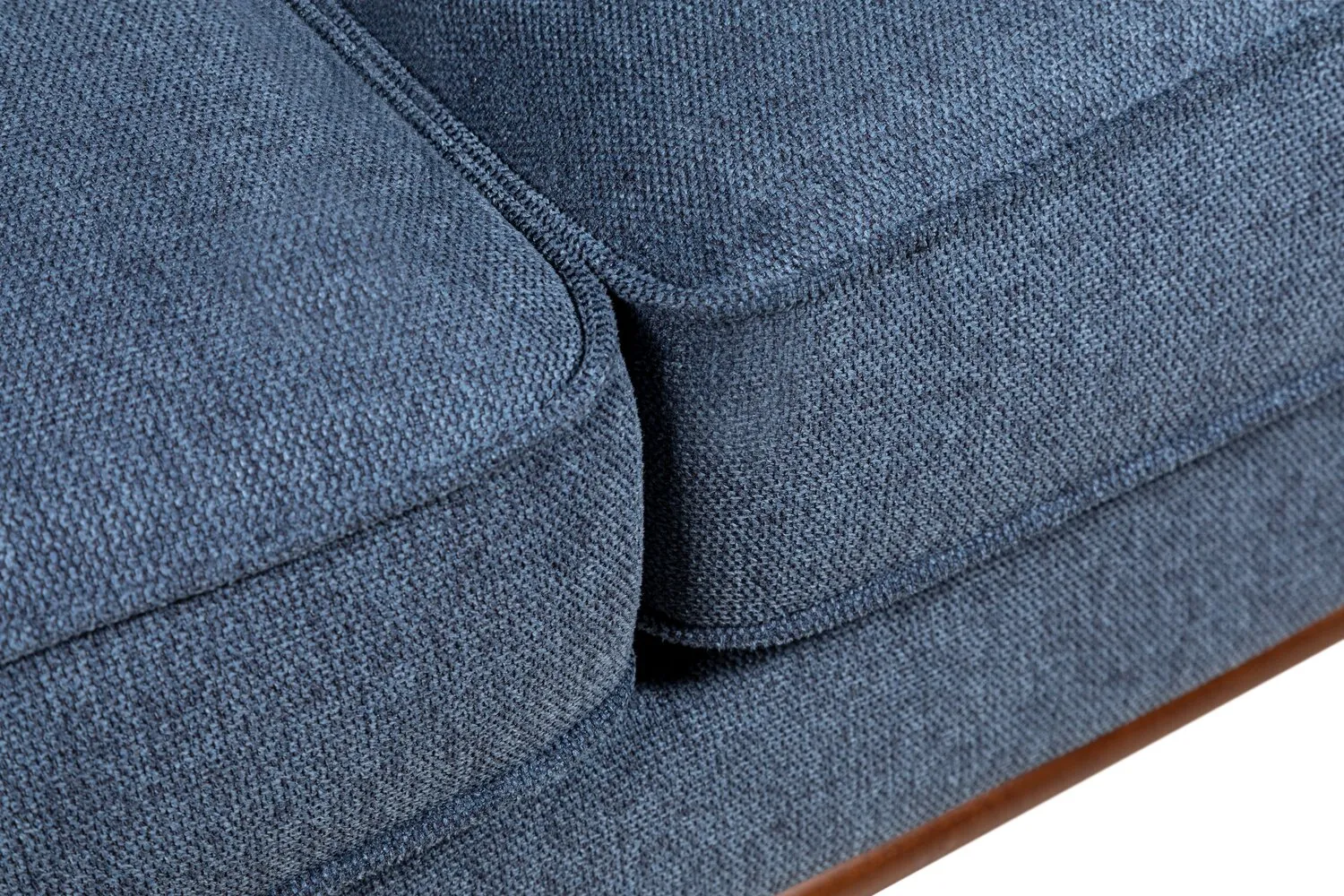 Patrice Linen-Look Sofa - Blue