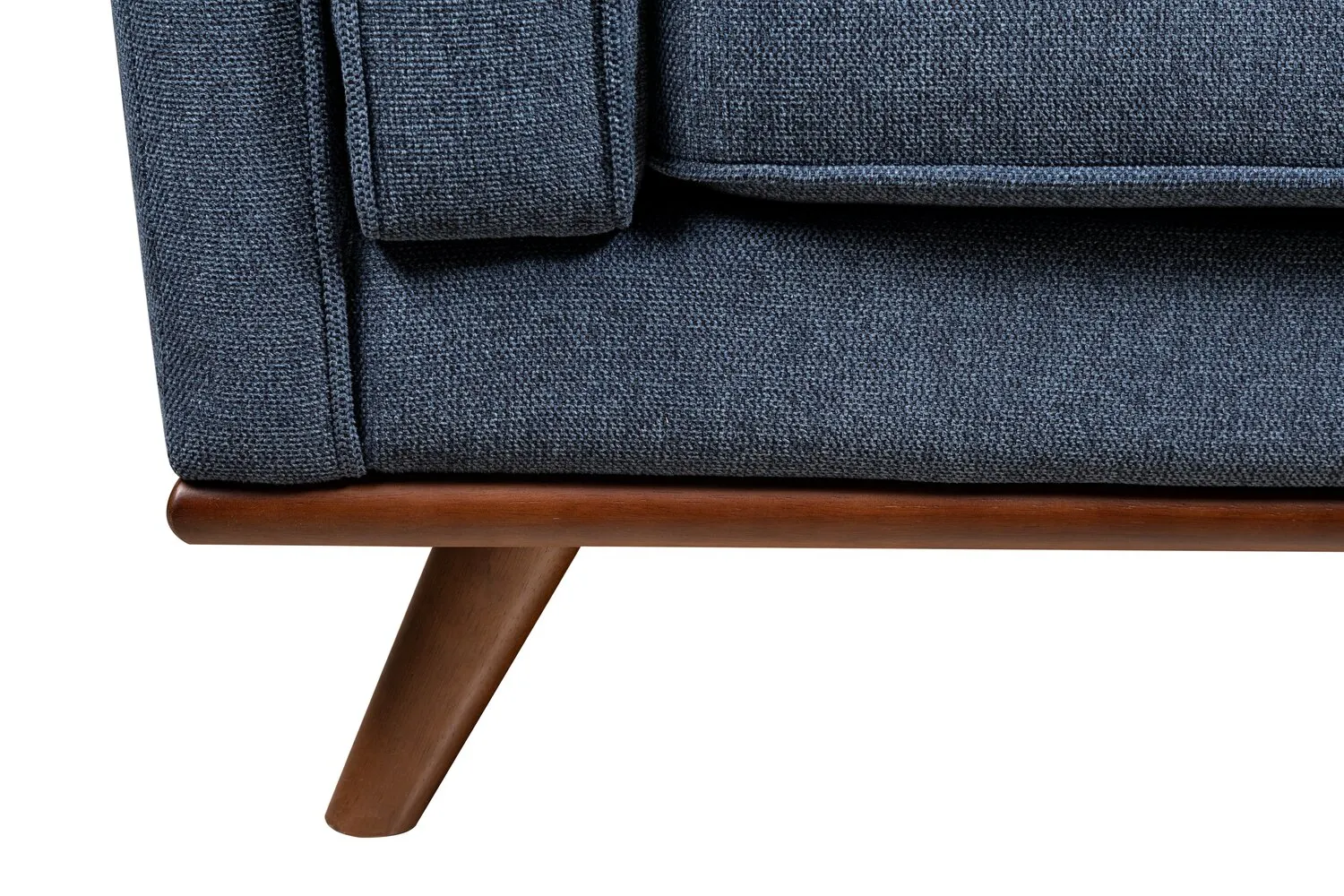 Patrice Linen-Look Sofa - Blue