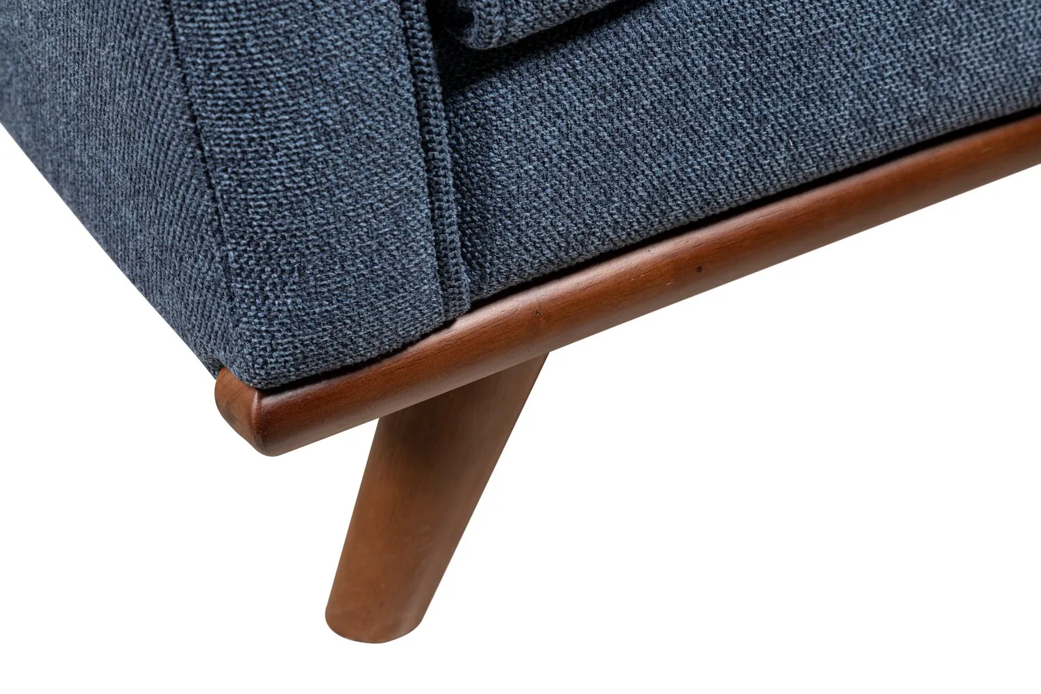Patrice Linen-Look Sofa - Blue