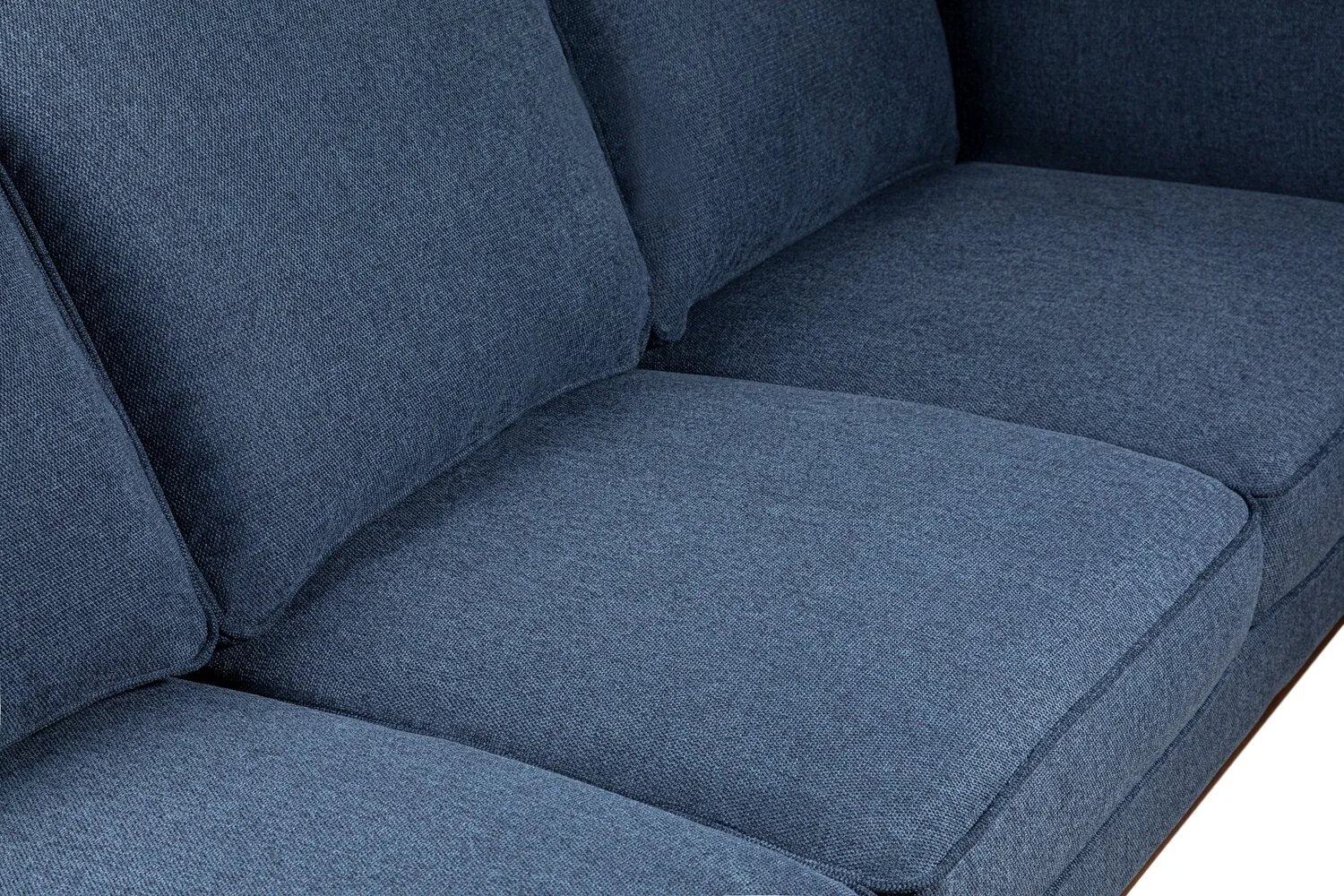 Patrice Linen-Look Sofa - Blue