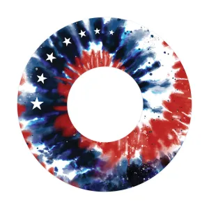 Patriotic Tie Dye Patch  Tape Designed for the FreeStyle Libre 2