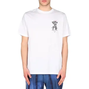 PAUL SMITH Tshirt PSNA Zebra Logo - White