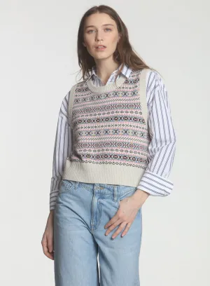 Paulina Vest - Stone Multi