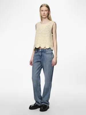 PCNIZY Knit Top - Birch