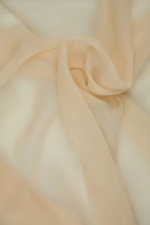 Peach Puree Silk Chiffon Fabric