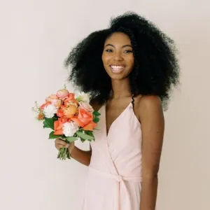 Peaches and Coral Bridesmaid Bouquets - Makes 5-6