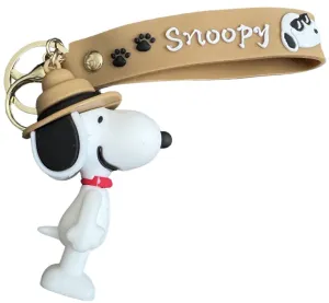 Peanuts Snoopy The Explorer Cartoon Character 3D Keyring Keychain House Car Keys