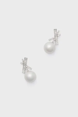 Pearl and Crystal Renee Earrings