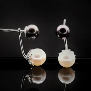 Pearl Earrings With Jackets
