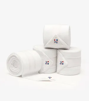 PEI Polo Fleece Bandages (White)