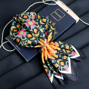 Peluche Divine Circles Multicolor Pocket Square for Men (14X14 inches)