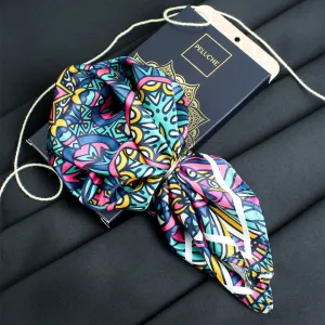 Peluche Ferocious Finesse Array Multicolor Pocket Square for Men (14X14 inches)