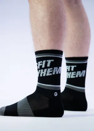 Performance Crew Socks: Black