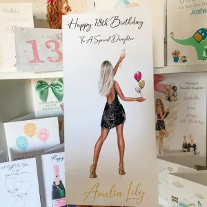 Personalised Birthday Money Gift Card Party Girl