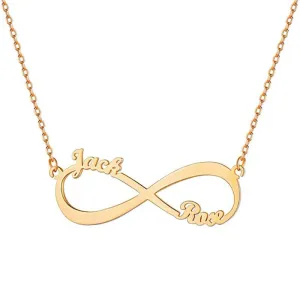 Personalize Your Names Infinity Necklace