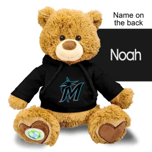 Personalized Miami Marlins 10" Plush Bear 2