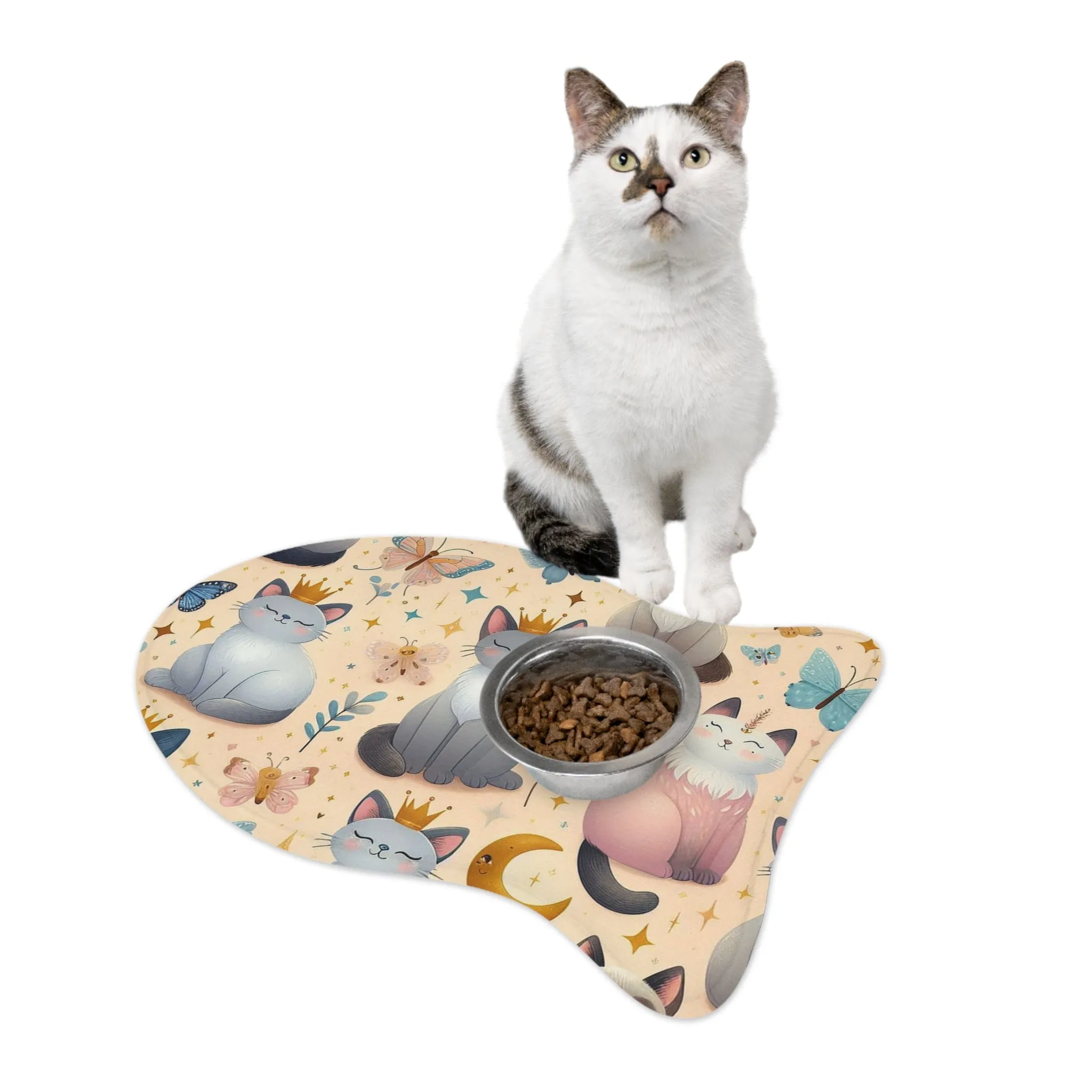Pet Feeding Mats - Purrfectly Sweet Siamese Queens Cats Design