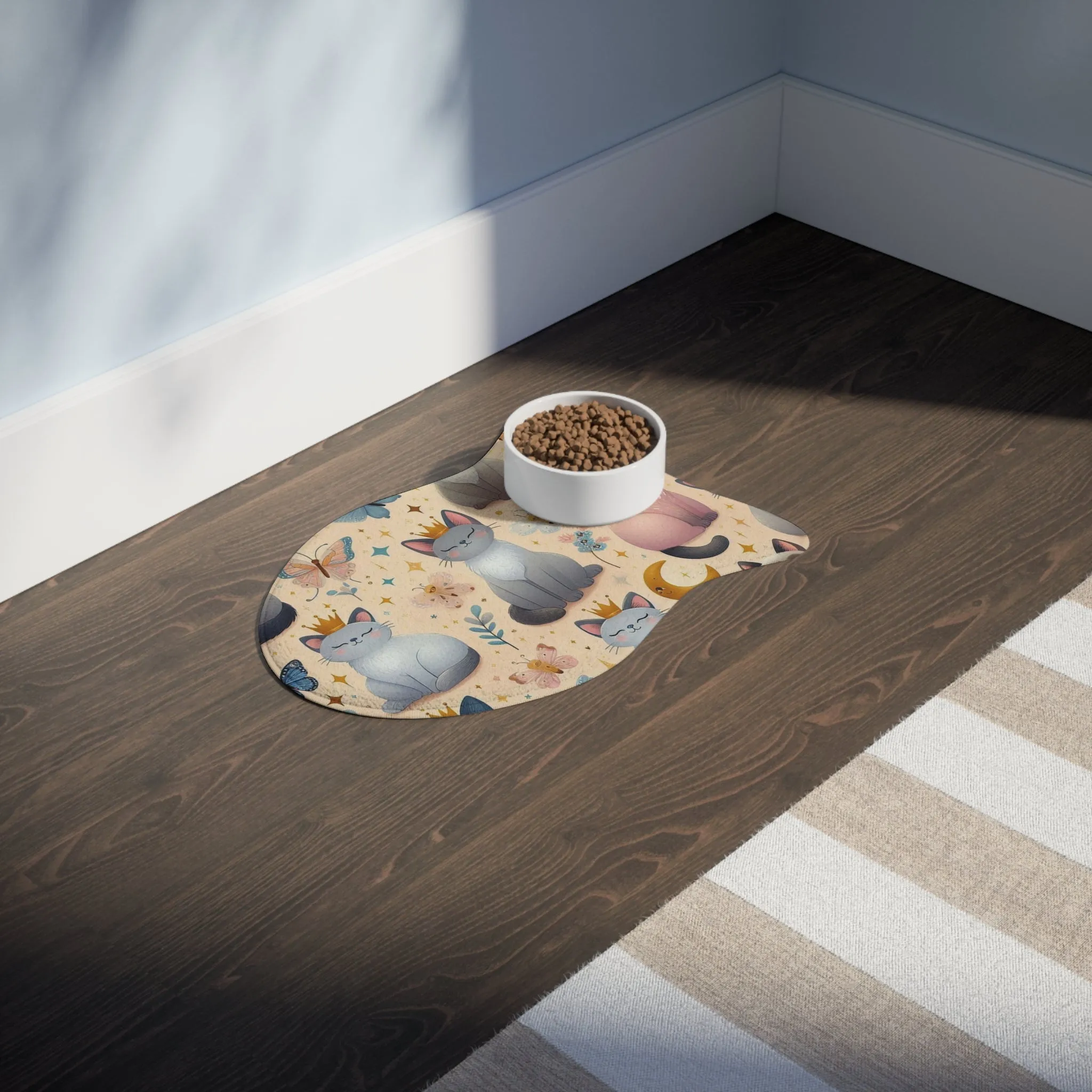 Pet Feeding Mats - Purrfectly Sweet Siamese Queens Cats Design